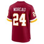 W.Commanders #24 Fabian Moreau Burgundy Team Game Jersey THAAM