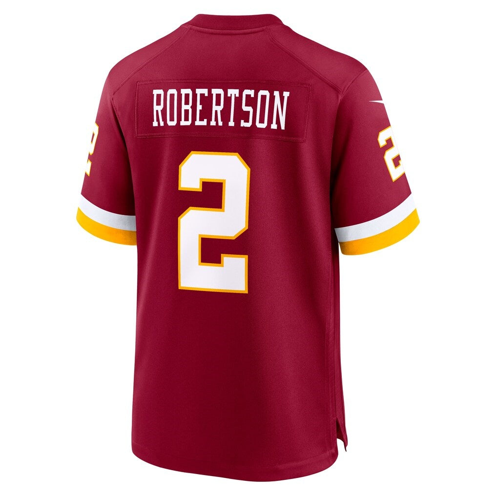 W.Commanders #2 Amik Robertson Burgundy Team Game Jersey THAAM