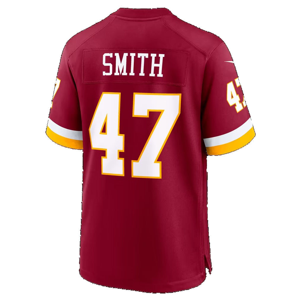 W.Commanders #47 Terell Smith Burgundy Thaam Team Game Jersey