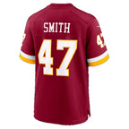 W.Commanders #47 Terell Smith Burgundy Thaam Team Game Jersey
