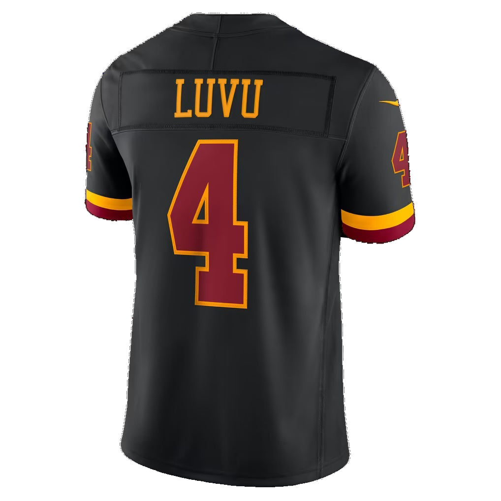 W.Commanders #4 Frankie Luvu Black Alternate Vapor F.U.S.E. Stitched Limited Football jersey Thaam