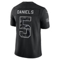 W.Commanders #5 Jayden Daniels Black 2026 Salute to Service Stitched Limited Football jersey Thaam
