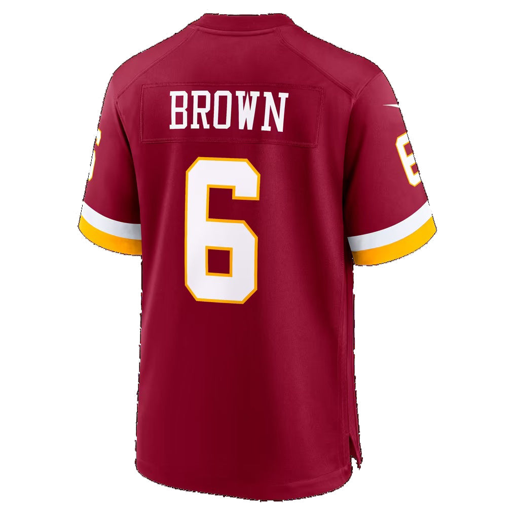 W.Commanders #6 Dyami Brown Burgundy Thaam Team Game Jersey