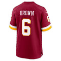 W.Commanders #6 Dyami Brown Burgundy Thaam Team Game Jersey
