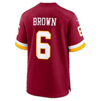 W.Commanders #6 Dyami Brown Burgundy Thaam Team Game Jersey