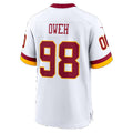 W.Commanders #98 Odafe Oweh White Game Football jersey Thaam