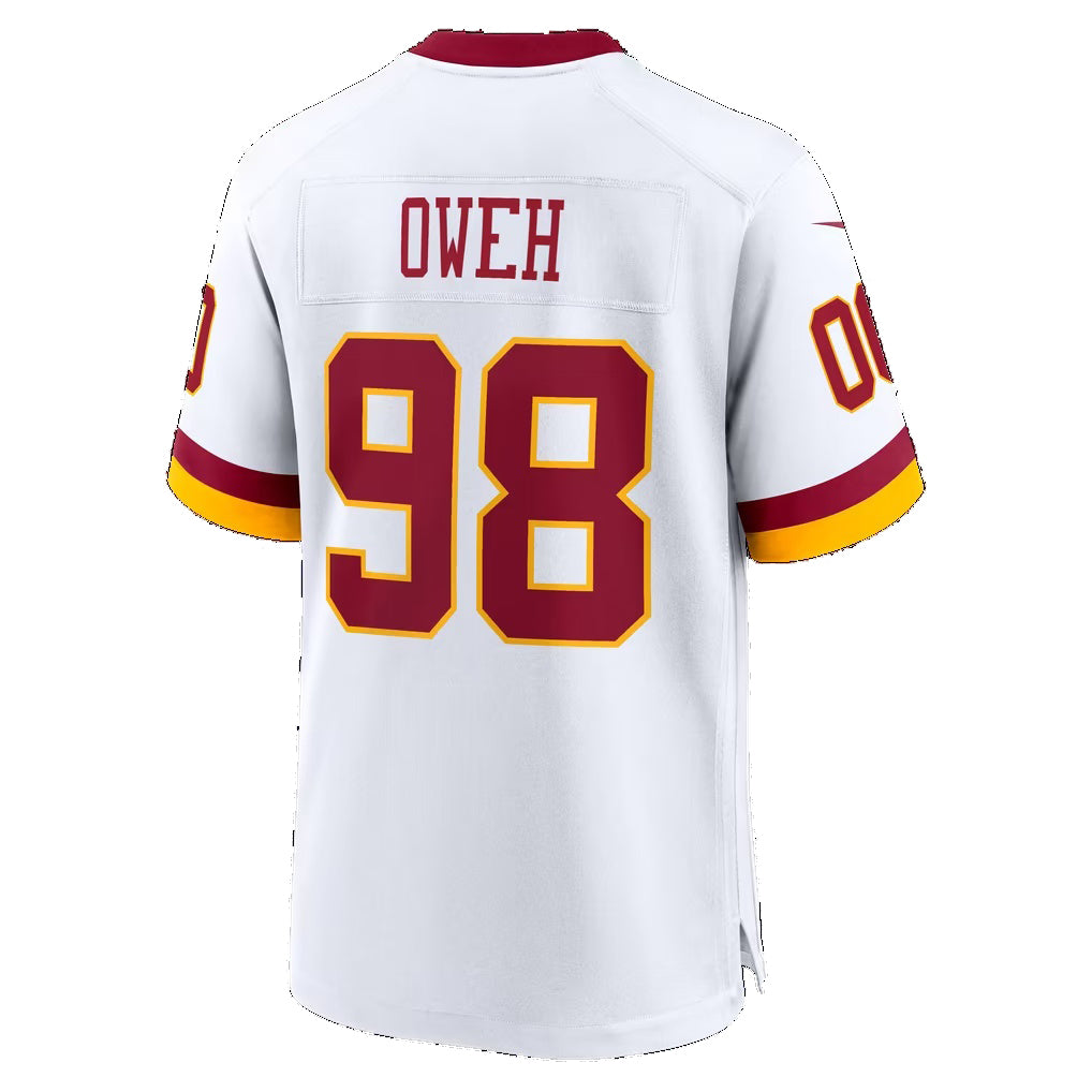 W.Commanders #98 Odafe Oweh White Game Football jersey Thaam