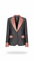 Structured Silk-Blend Blazer