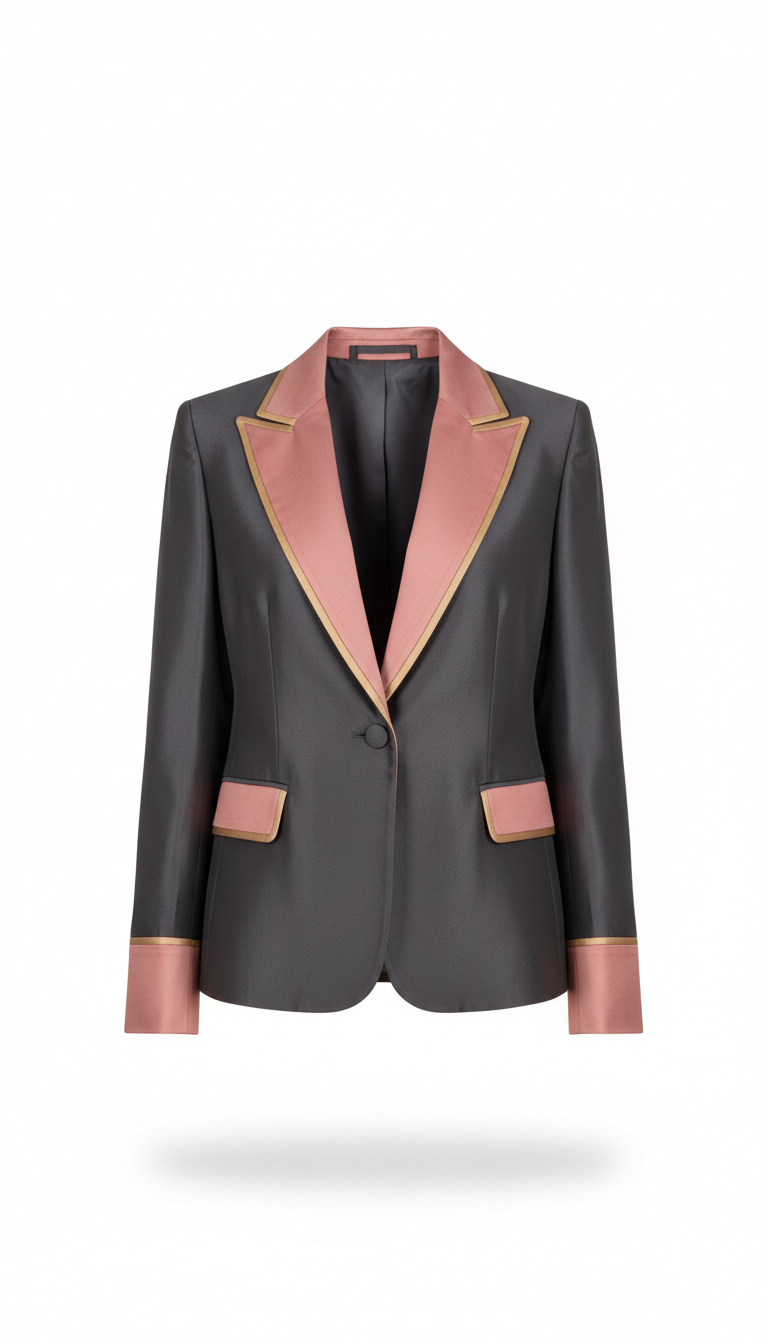 Structured Silk-Blend Blazer