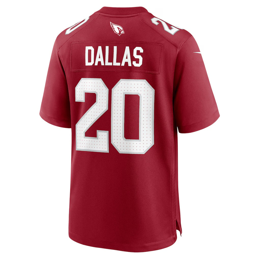 A.Cardinals #20 DeeJay Dallas Cardinal Thaam Team Game Jersey