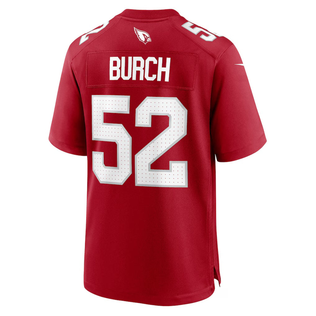 A.Cardinals #52 Jordan Burch Cardinal Thaam Team Game Jersey