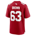A.Cardinals #63 Evan Brown Cardinal Thaam Team Game Jersey