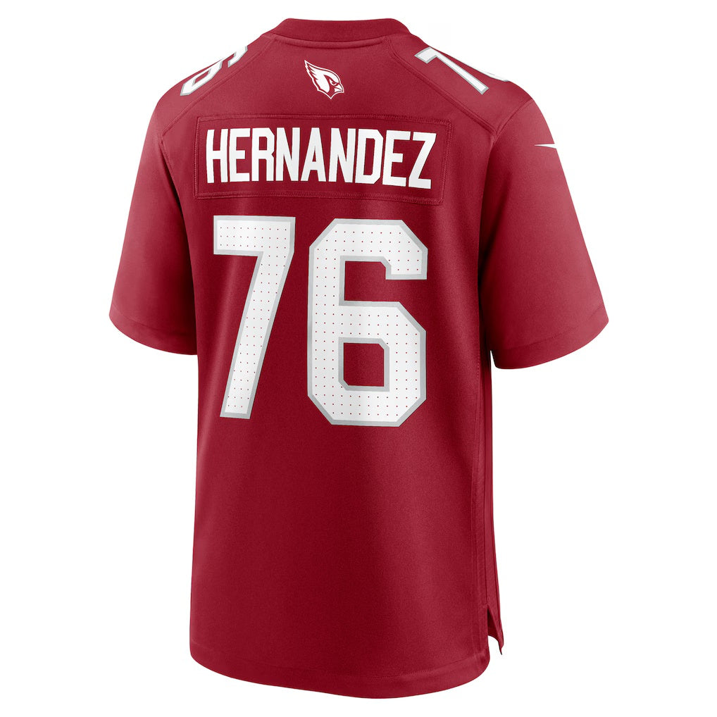 A.Cardinals #76 Will Hernandez Cardinal Thaam Team Game Jersey