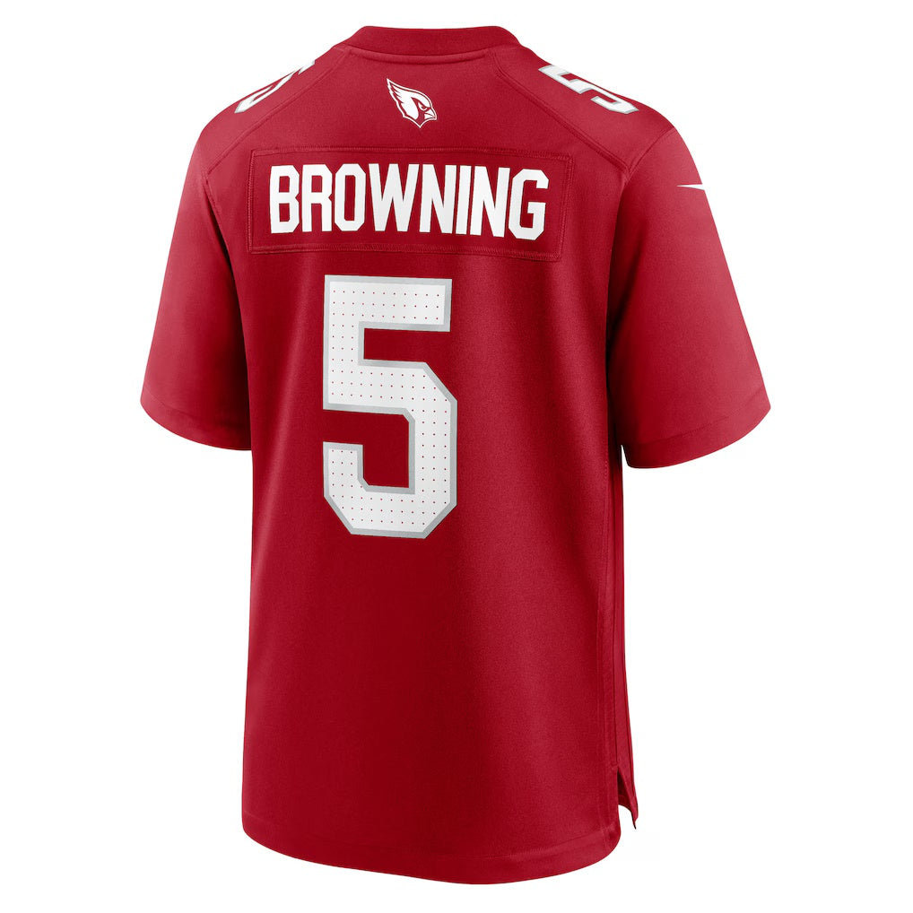 A.Cardinals #5 Baron Browning Cardinal Thaam Team Game Jersey
