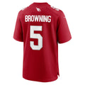 A.Cardinals #5 Baron Browning Cardinal Thaam Team Game Jersey